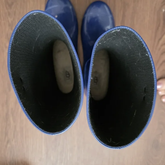 UGG Women's Blue Rain Boots - Picture 3 of 3